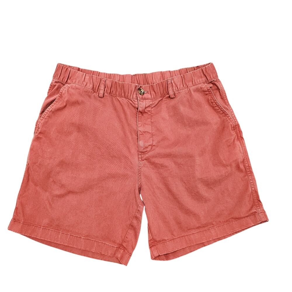 BearBottom Shorts Men XL 7" Inseam Burgundy Cotton Stretch Chino Stretch